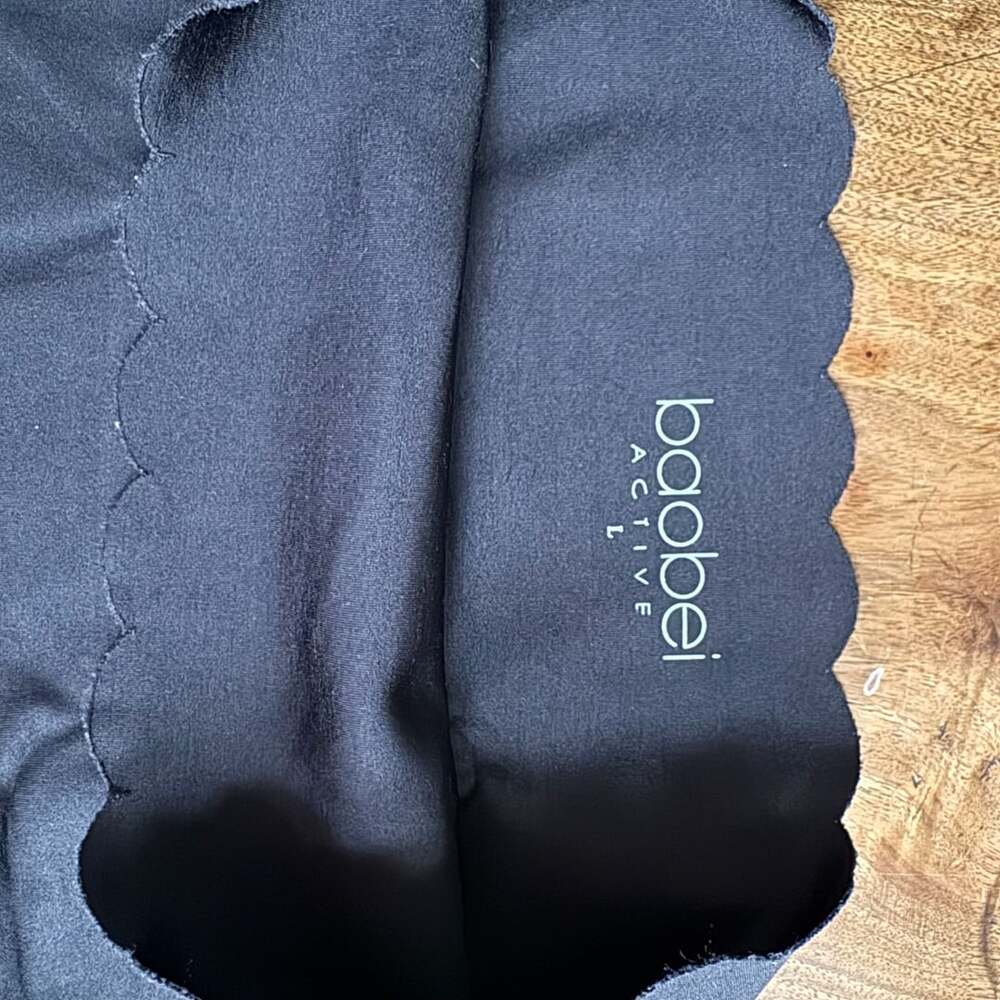 Baobei Active Underwear Size L Black Scalloped Hipster